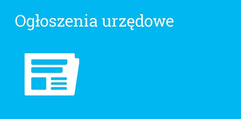 Ogłoszenie o przystąpieniu do sporządzenia zmiany miejscowego planu zagospodarowania